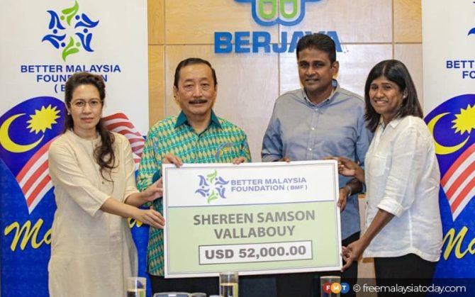 Billionaire backer for US-based Malaysian track star Shereen Vallabouy